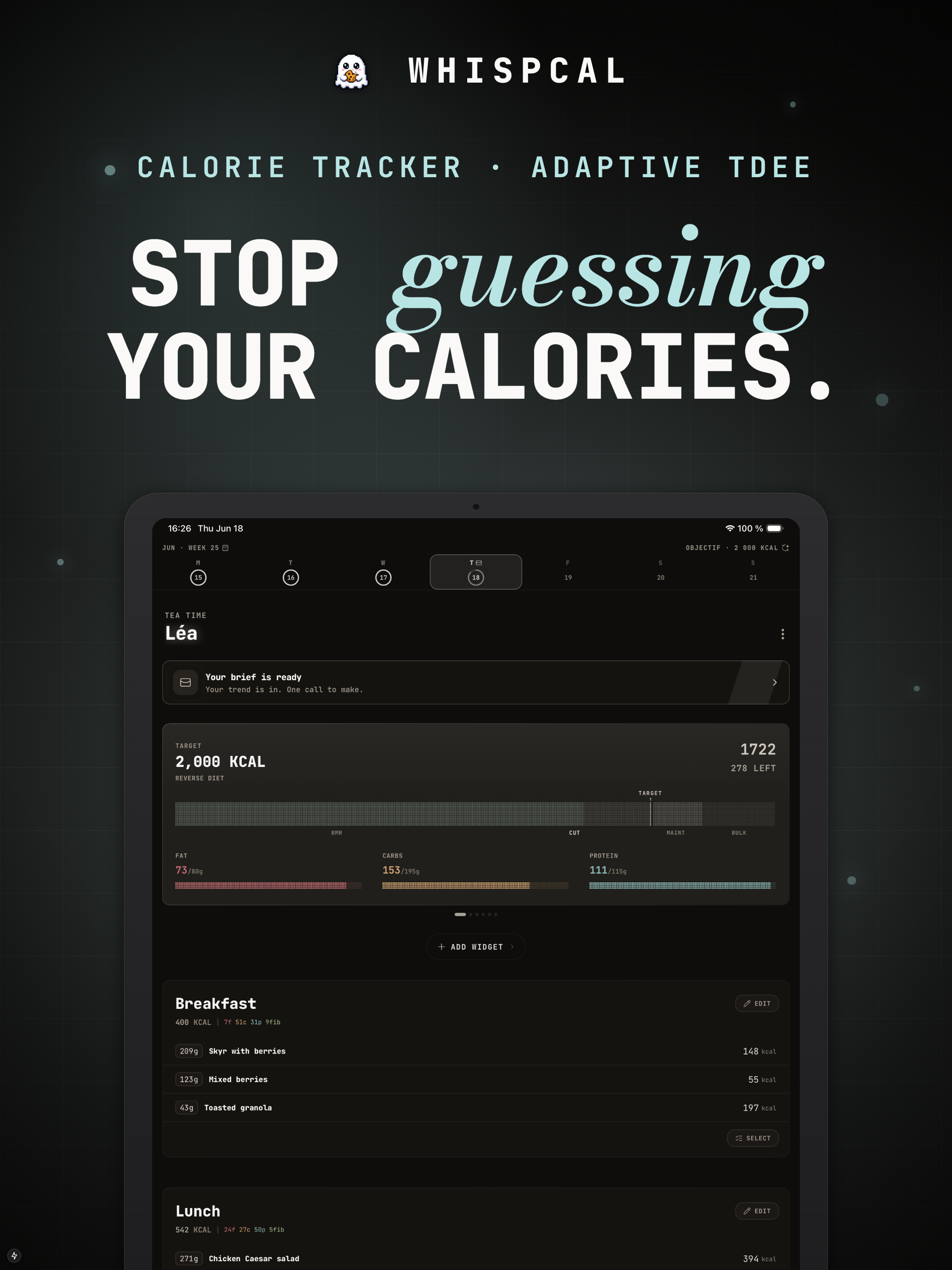 WhispCal: Calorie Tracker screenshot 10