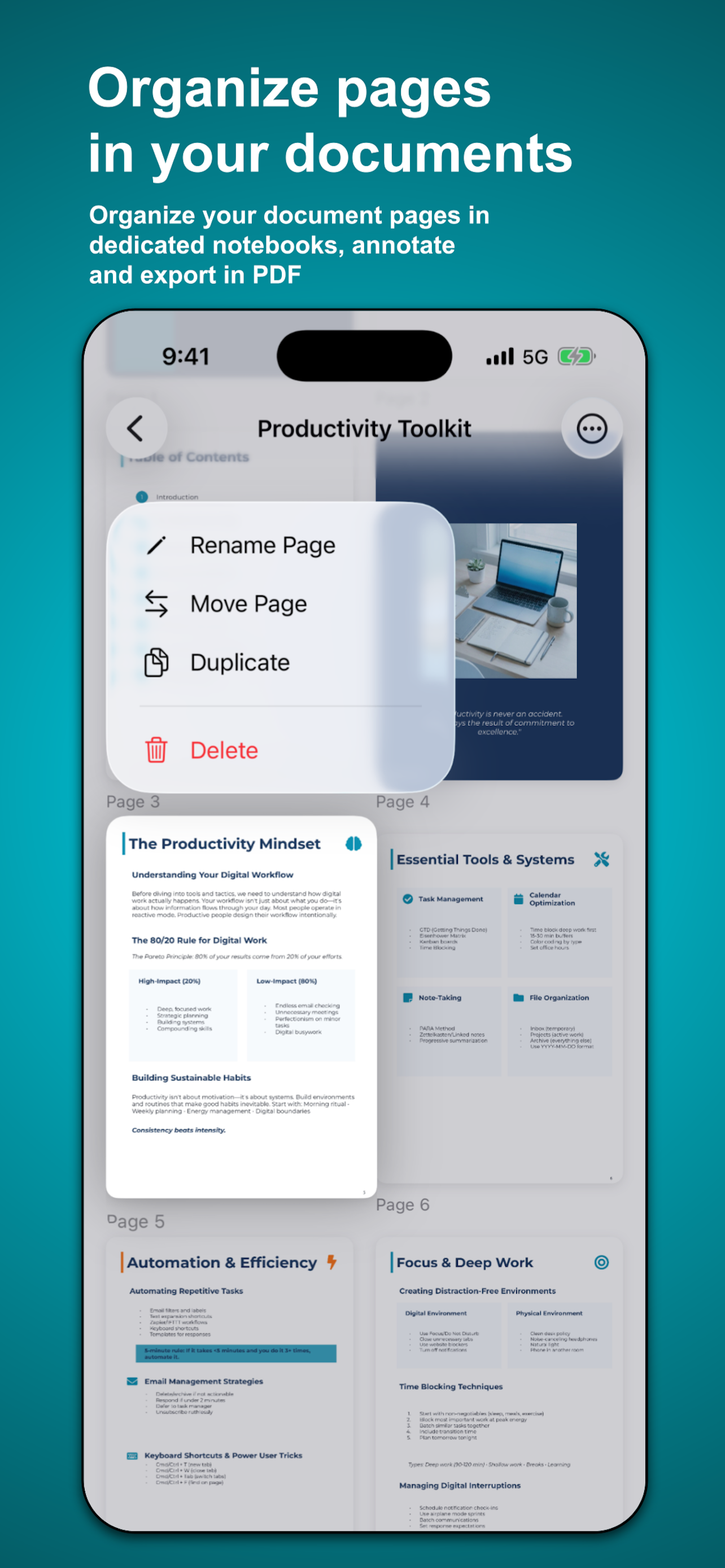 A4Pad – Merge, Annotate PDF screenshot 3