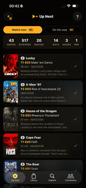 TimeShow: TV & Movies screenshot 1