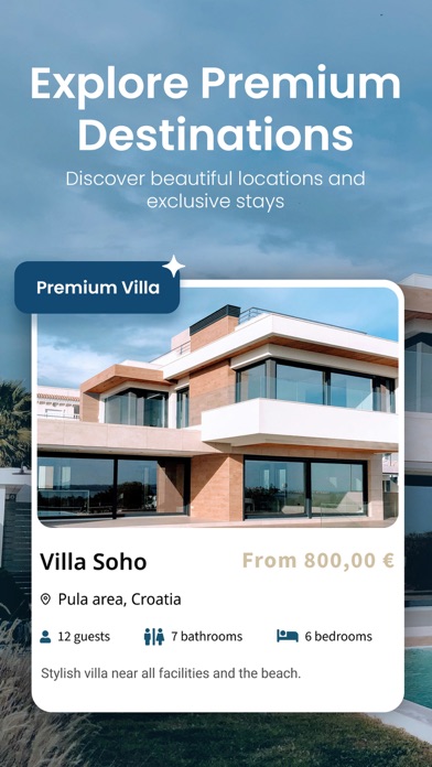 Luxury Croatia Retreats Villas Screenshot