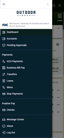 Outdoor Bank Treasury Mgmt screenshot