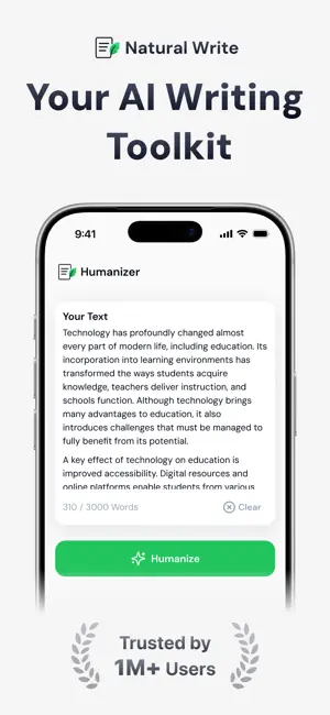 Natural Write: AI Humanizer screenshot 1