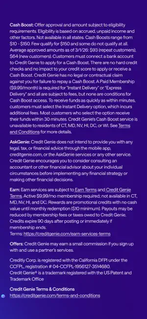 Credit Genie: Get Cash Advance screenshot 7