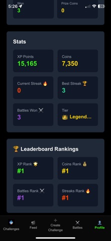 Level Up Challenges screenshot