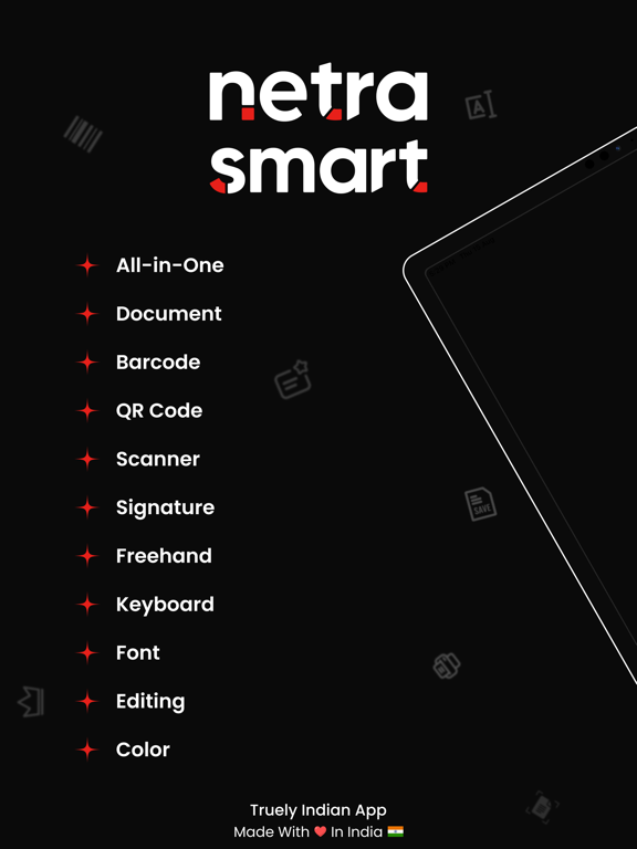 Netra Smart : Document Scanner iPad screenshot 1 - Productivity app