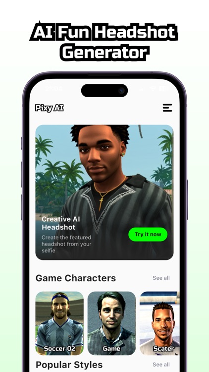 Pixy AI Fun Headshot Generator