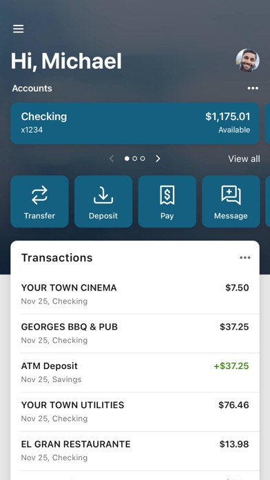 Community 1st Bank of LV iPhone screenshot 1 - Finance app
