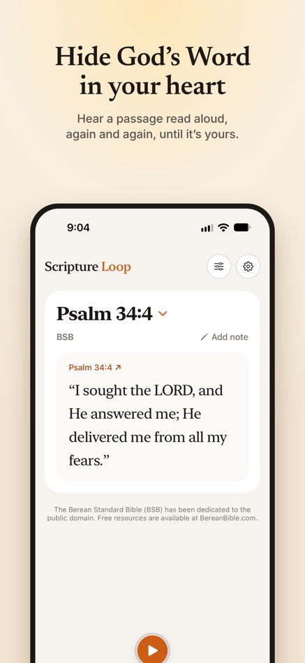 #1. Scripture Loop (iOS) Προγραμματιστής: Matthew Hatchett