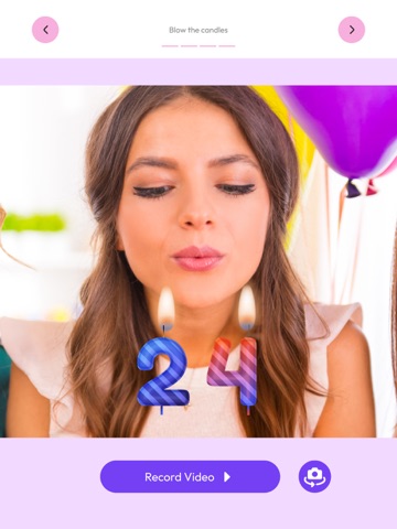 Funny Happy Birthday Candle iPad screenshot