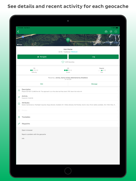 Screenshot #6 pour Geocaching®