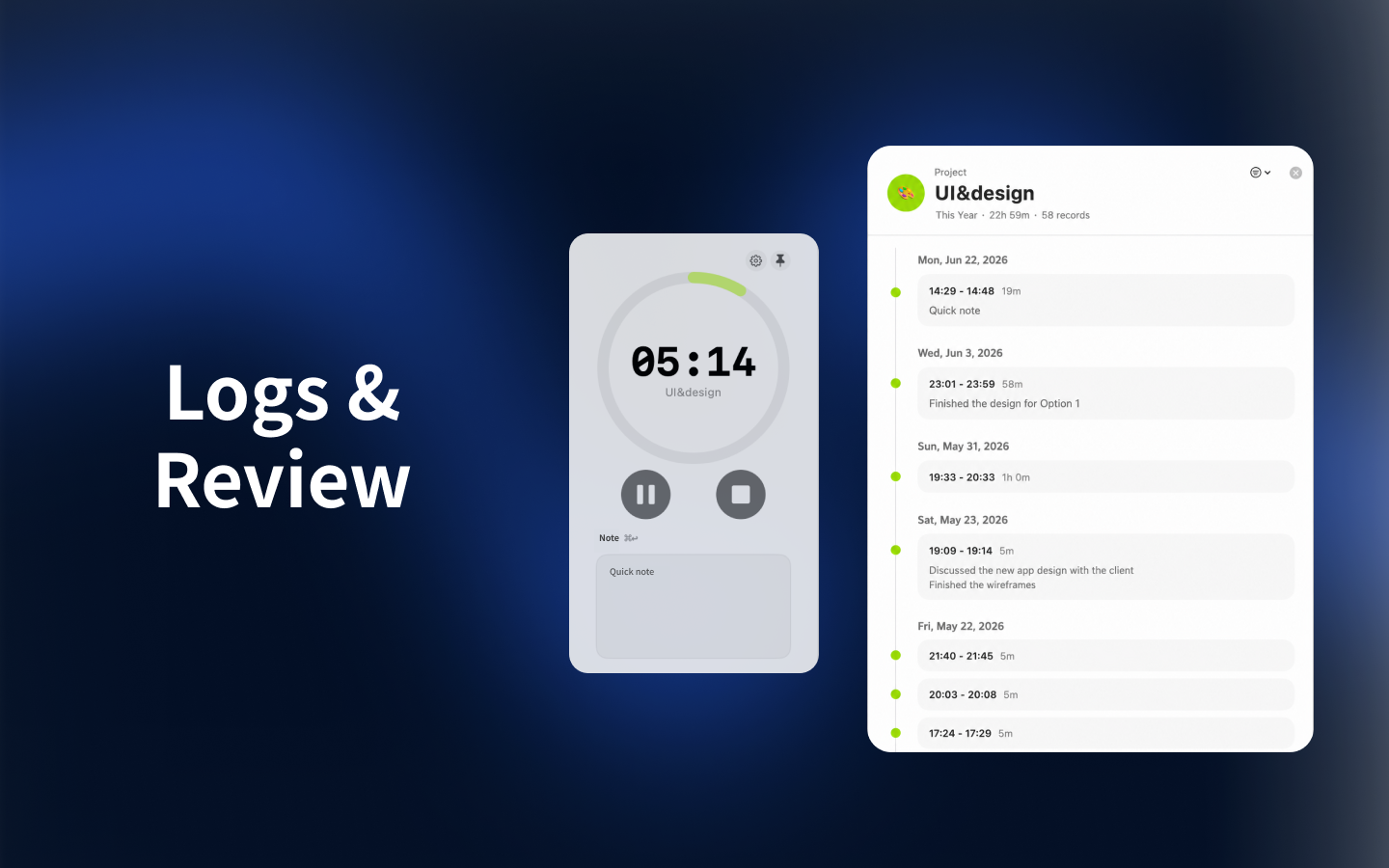 Tilo – Time Log & Focus screenshot 21