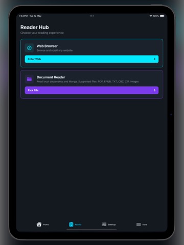 Auto Scroll Reader iPad screenshot
