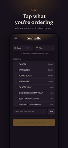 Somello - Menu Wine Pairing Screenshot 1 of 5