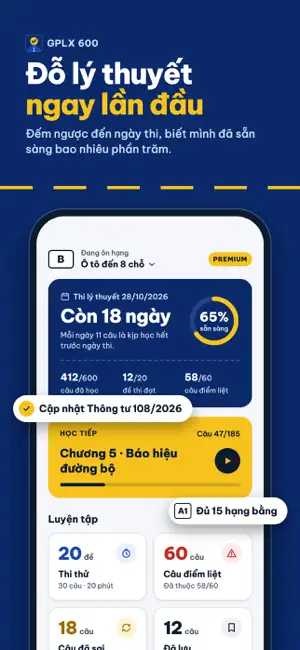 GPLX 600 – Ôn thi bằng lái screenshot 1