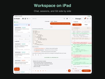 CC Pocket: Code Anywhere iPad screenshot 1
