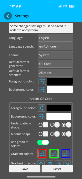 Barcode generator and scanner Screenshot 8 of 9