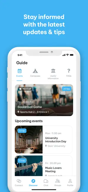 Goin' - Connecting Students iPhone screenshot 3
