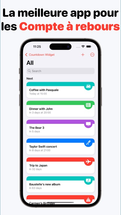 Screenshot #1 pour Countdown Widget: Compte jours