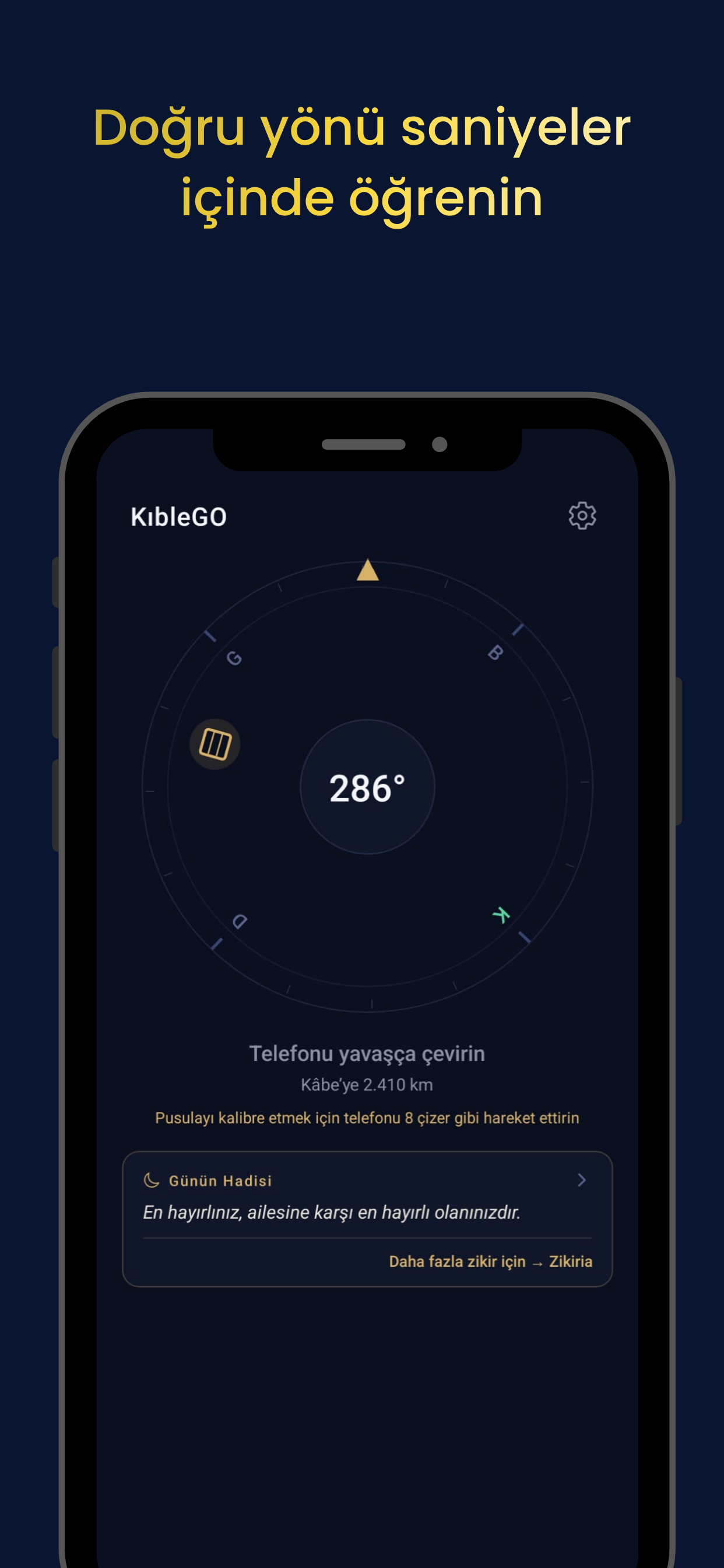 KıbleGO: Kıble Yönü Pusulası screenshot 3