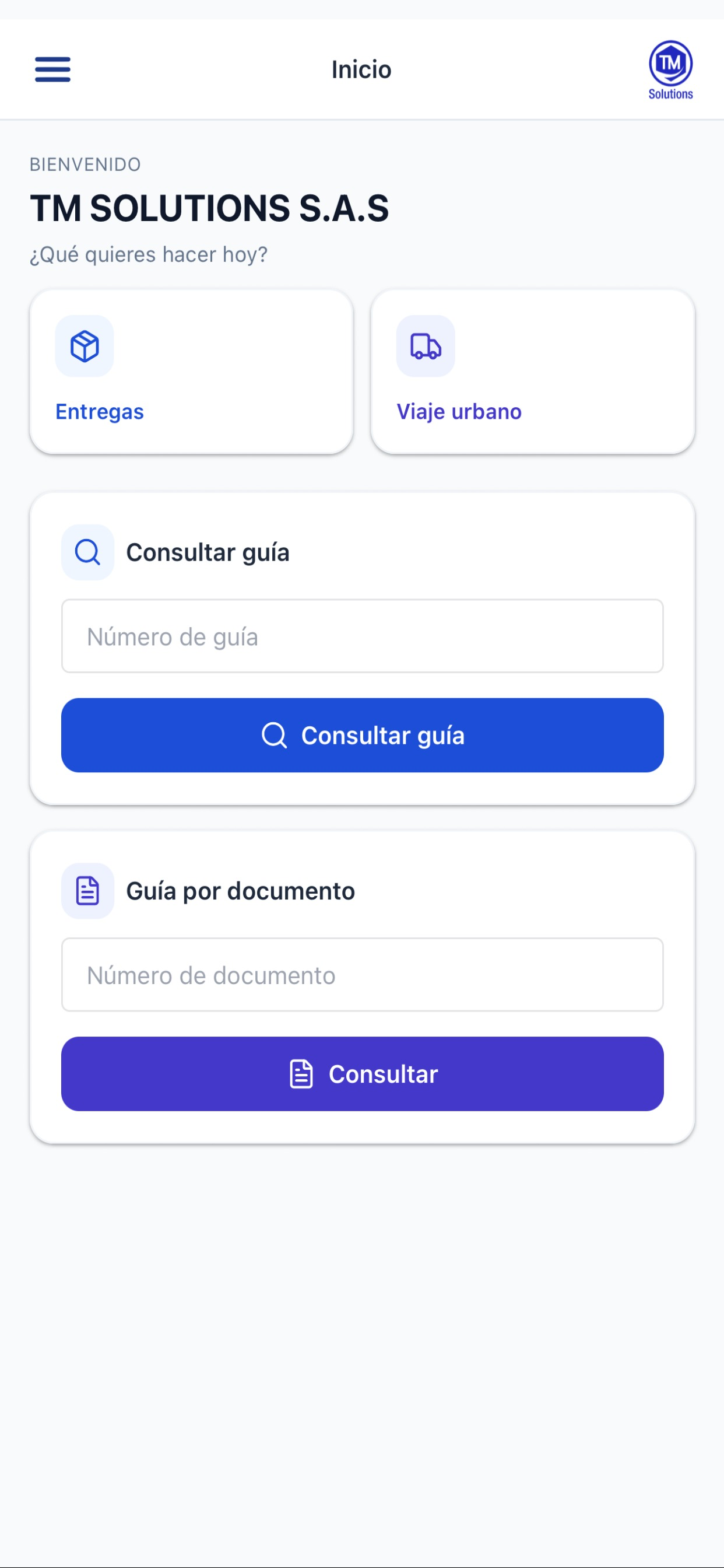 TM Land entregas carga screenshot 4