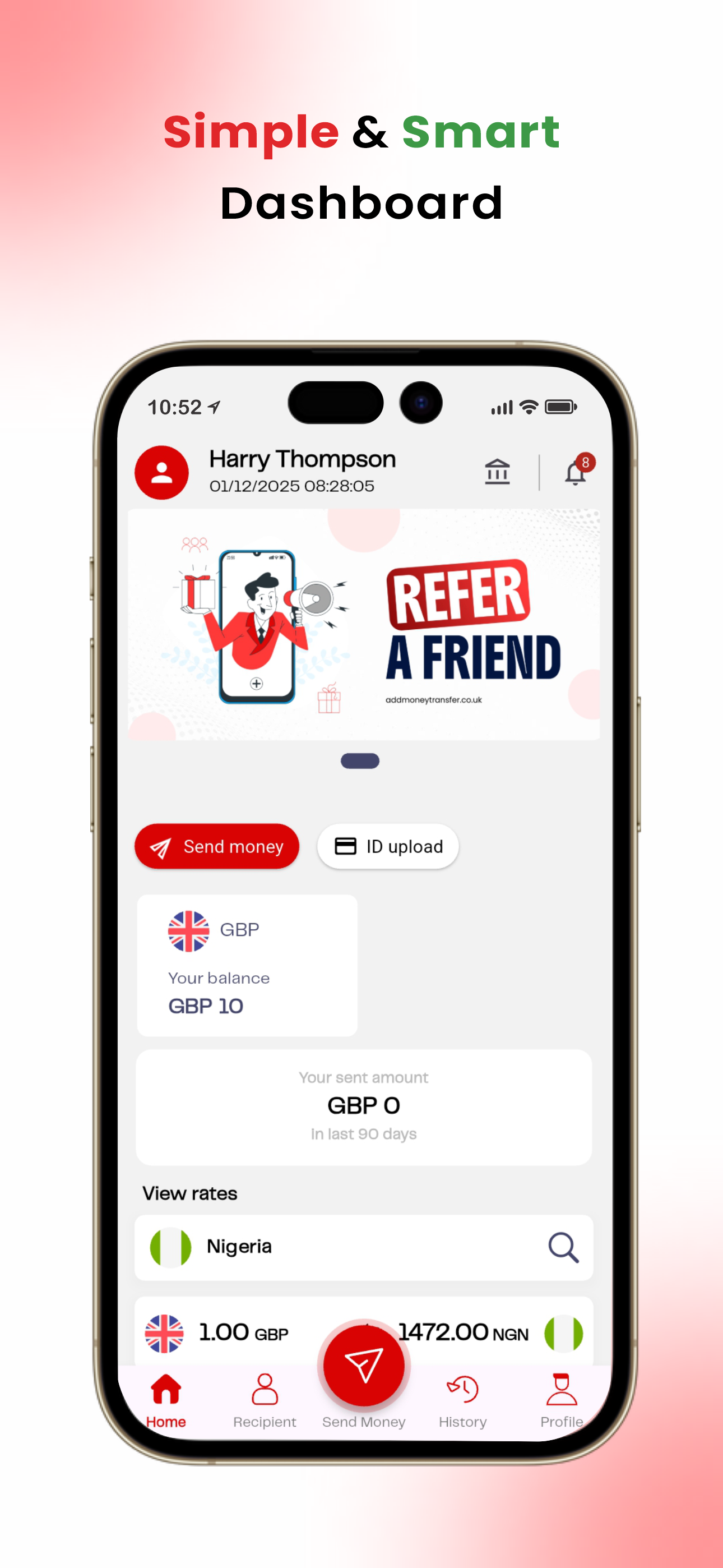 Add Money Transfer