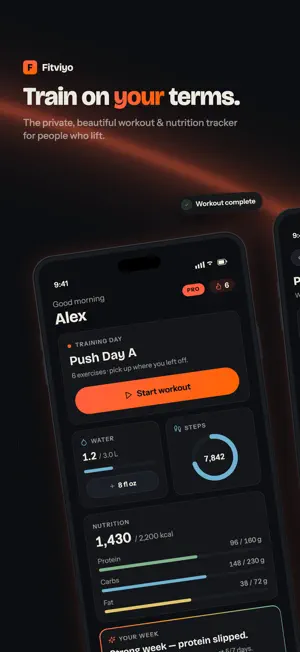 Fitviyo: AI Workout & Food screenshot 1