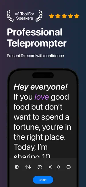 Teleprompter - InCue screenshot 1