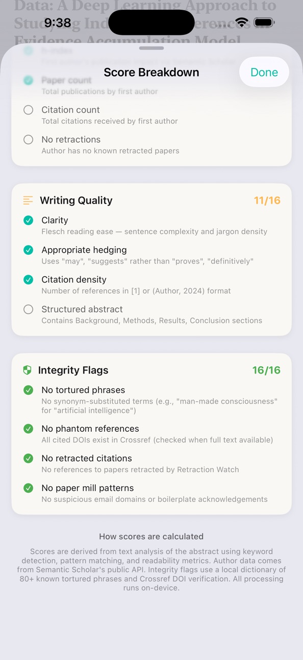 iPhone screenshot