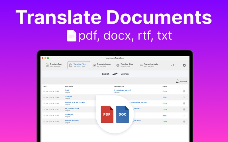 Lingvanex Translator. Screenshot 3 of 6