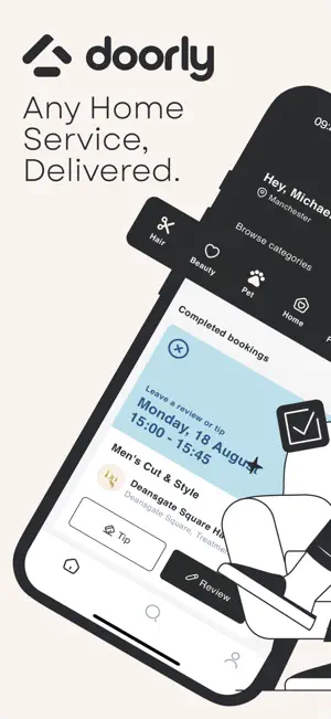 Doorly - Home Services screenshot 1