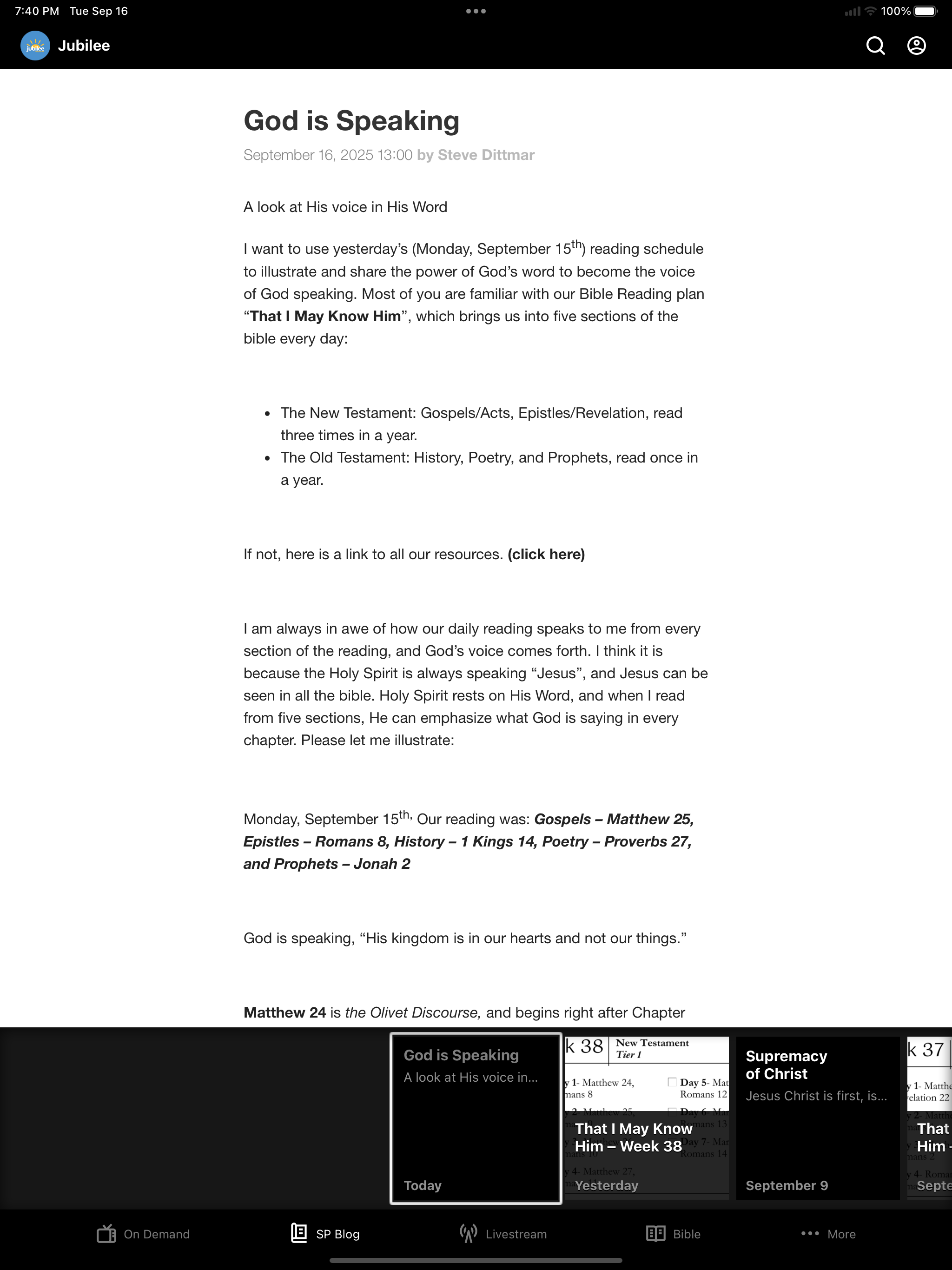 Jubilee Church screenshot 6
