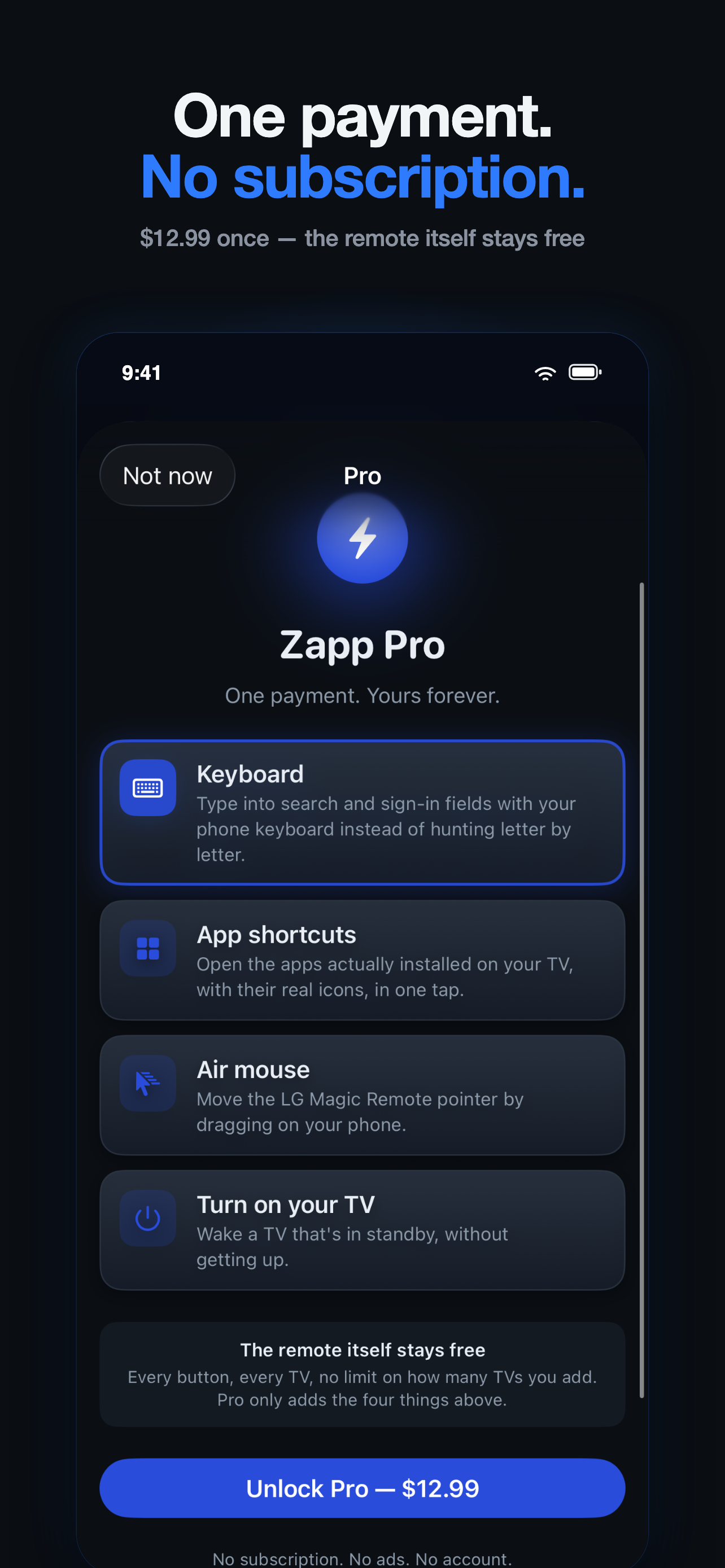 Zapp: TV Remote Control screenshot 9
