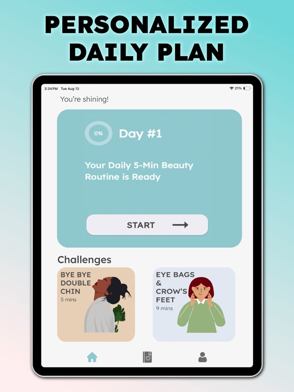Simple Face Yoga • iPad screenshot 4 - Health & Fitness app