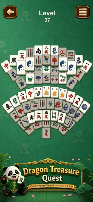 Zen Panda Mahjong Game screenshot 2