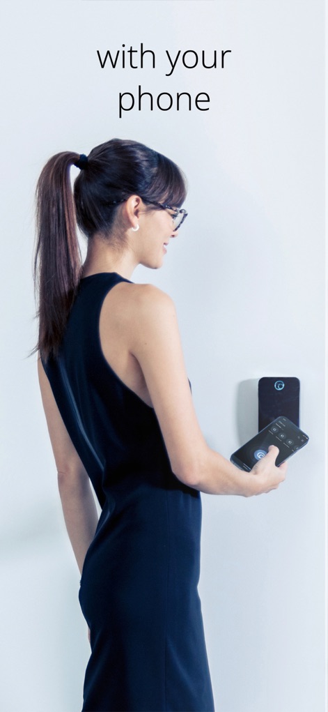 Brivo Mobile Pass - This visual demonstrates users conveniently accessing secured areas by simply tapping their smartphone near a compatible access reader, showcasing the app's integrated unlocking functionality.