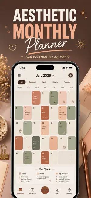 Monthly Planner - Month+ screenshot 2