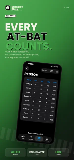 Backside Stats screenshot 4