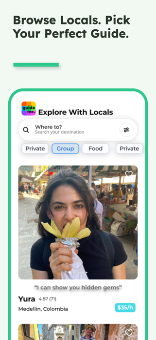 GuideMe - Explore With Locals Screenshot 2 of 6