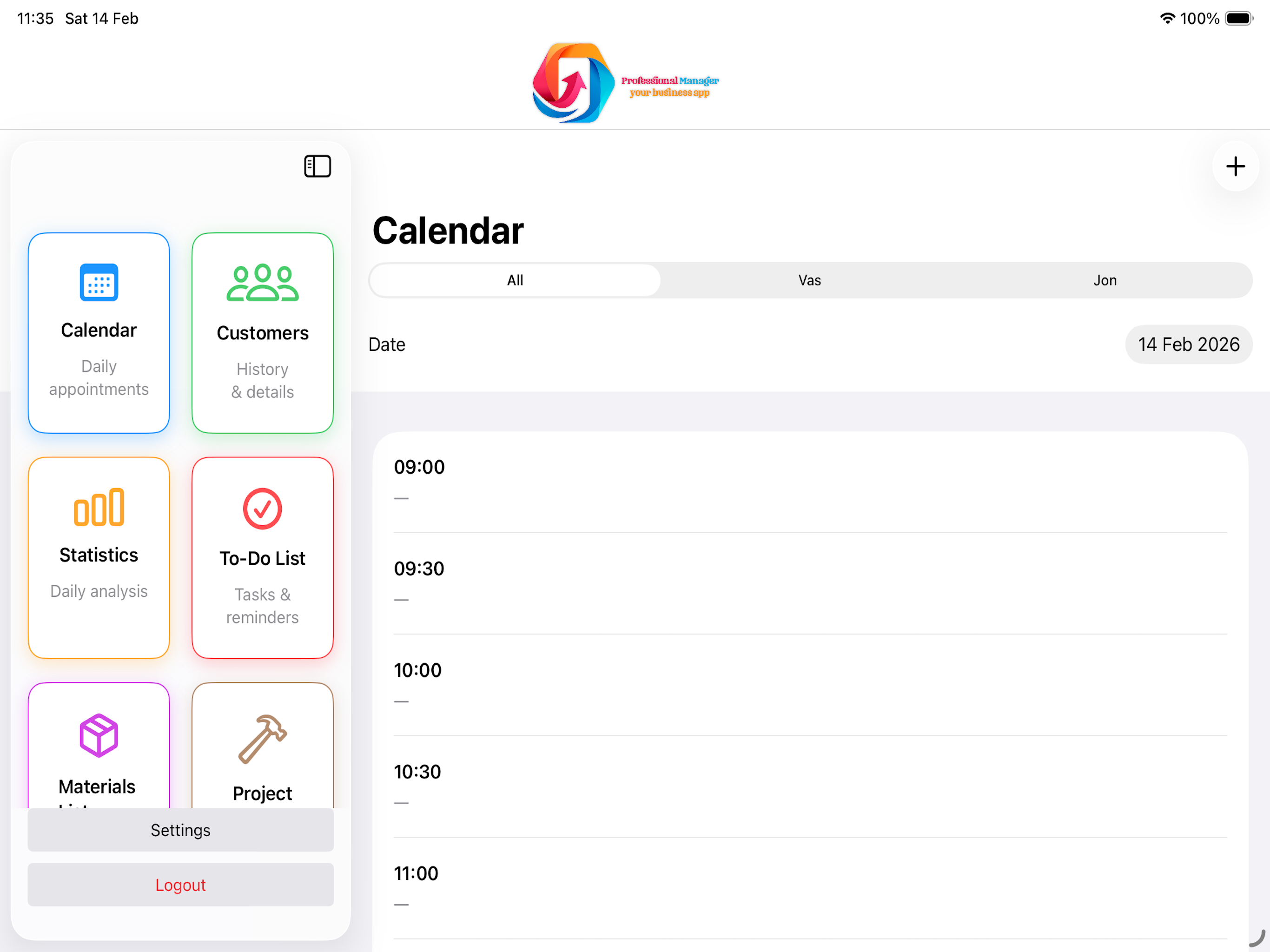 ProfessionalManager screenshot 7