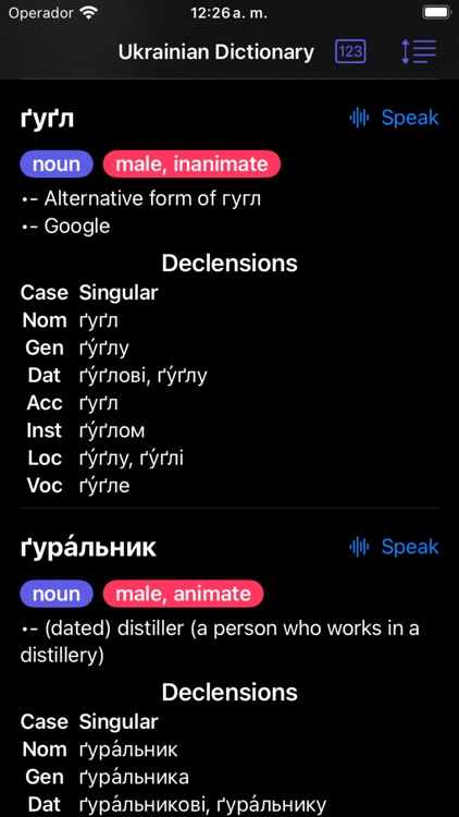 Ukrainian Dictionary