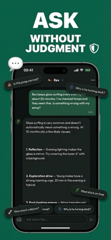 TerraGuard: Exotic Pet Care AI iPhone screenshot