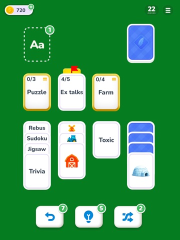 Word Solitaire: Categories iPad screenshot
