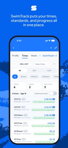 SwimTrackApp Screenshot 2 of 7