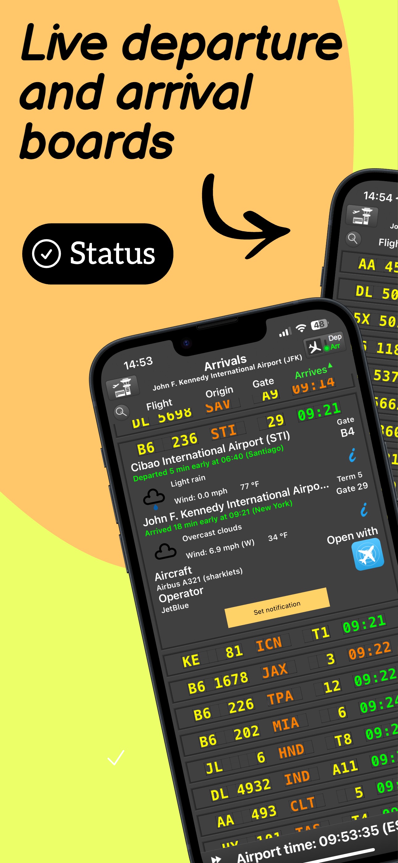 Screenshot 1 of Flight Board Pro Plane tracker