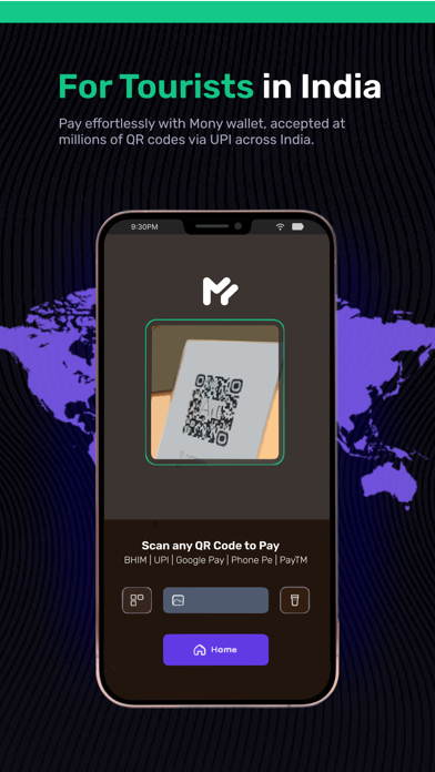 Mony - UPI for Tourists & NRIs Screenshot 2 - AppWisp.com Mony - UPI for Tourists & NRIs Screenshot 2 - AppWisp.com