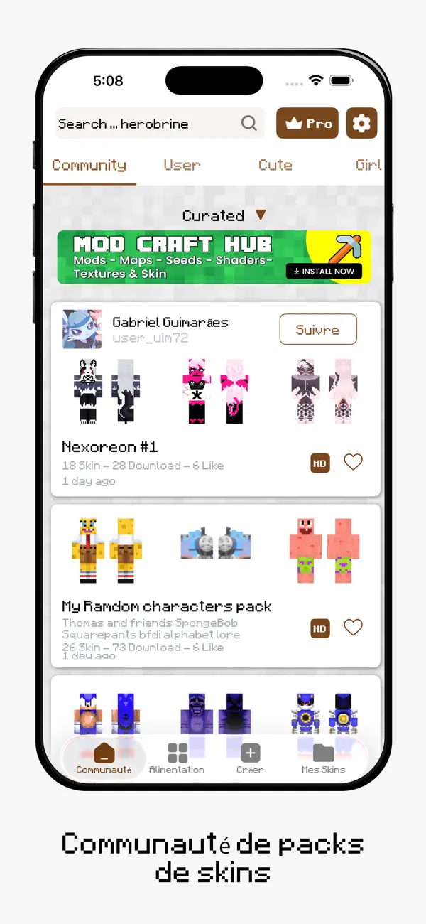 Screenshot #2 pour AI Skins for Minecraft