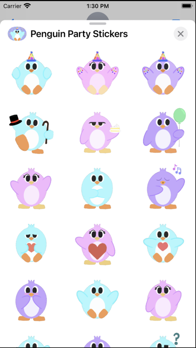 Penguin Party Stickers Screenshot