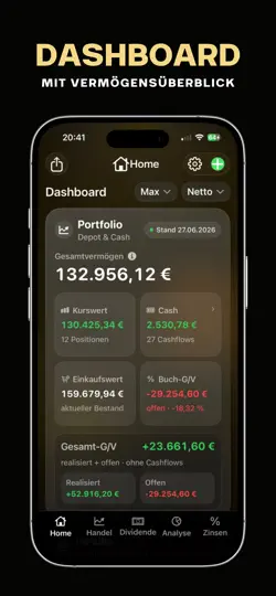 Screenshot von Trade Analyzer auf dem iPhone 4