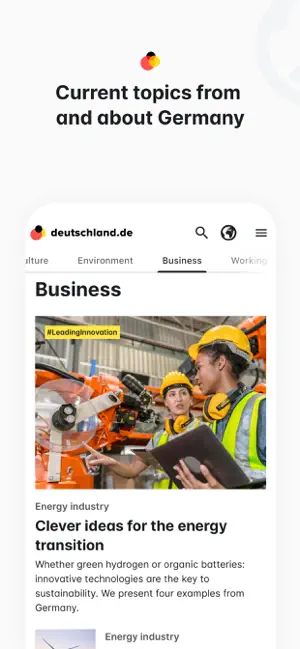 deutschland.de iPhone screenshot 1