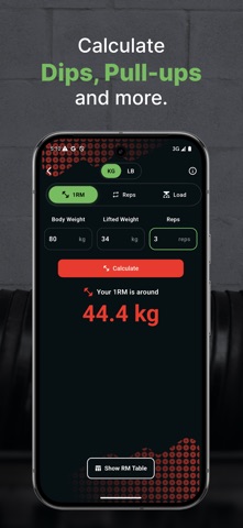 Streetlifter - Calculate 1RM Screenshot 2 of 4